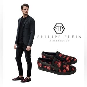 Authentic men's Philipp PLEIN J'adore Plein luxury designer leather sneakers 10